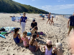 Policjanci spotkali się z plażującymi