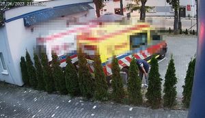 zniszczone ambulanse