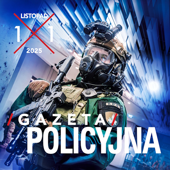 Fragment okładki listopadowego numeru Gazety Policyjnej.