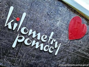 Napis kilometry pomocy