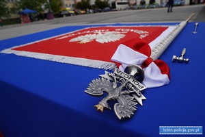 sztandar KPP w Lubinie