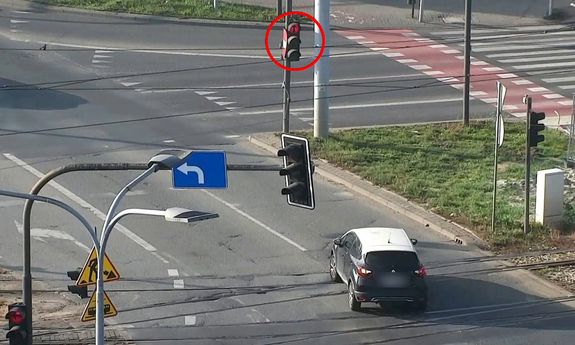 Zdjęcie z kamerki monitoringu