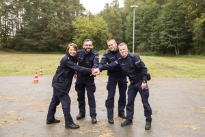 policjanci podczas turnieju na Litwie