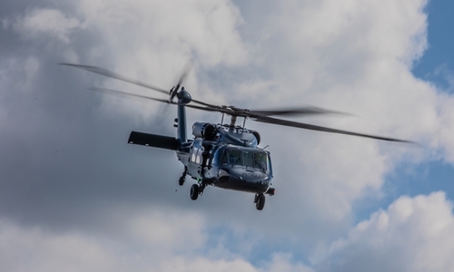 śmigłowiec w locie