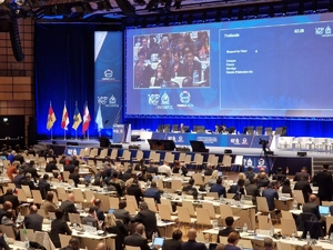 uczestnicy podczas  Zgromadzenia Ogólnego Międzynarodowej Organizacji Policji Kryminalnej – INTERPOL
