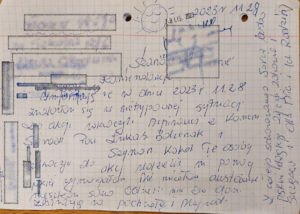 zdjęcie listu z podziękowaniami dla policjantów