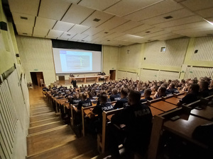 uczestnicy podczas szkolenia z zakresu walki z handlem ludźmi w CSP w Legionowie