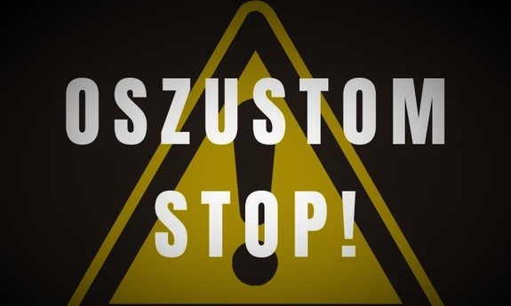 napis oszustom stop