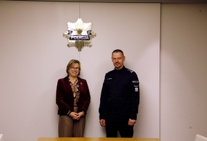 Dyrektor Wykonawcza Europolu Pani Catherine De Bolle i p.o. Komendant Główny Policji insp. Marek Boroń