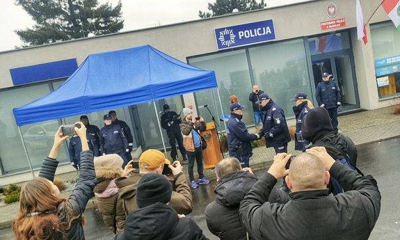 uroczystości związane z otarciem Posterunku Policji