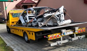 zabezpieczone części od pojazdów