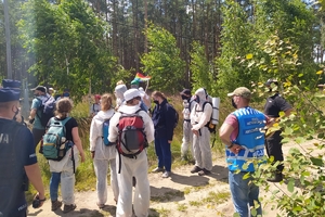 funkcjonariusze Zespołów Antykonfliktowych w trakcie służby