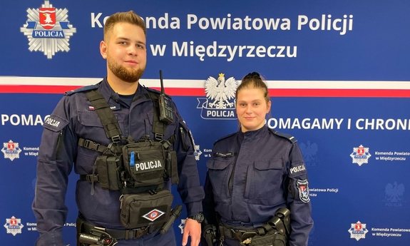 policjant i policjantka