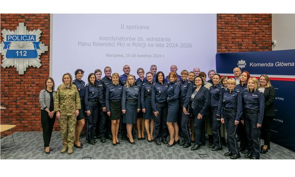 spotkanie z koordynatorami ds. wdrażania Planu Równości Płci w Policji na lata 2023-2026 - zdjęcie zbiorowe