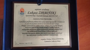 podziękowanie w ramce