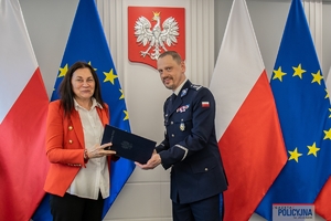 uczestnicy Forum Konsultacyjno-Doradczego w trakcie spotkania z szefem polskiej Policji w Komendzie Głównej Policji