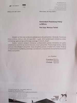 podziękowania