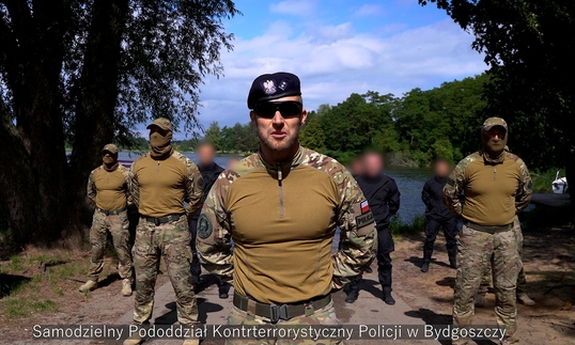 Policjanci Samodzielnego Pododdziału Kontrterrorystycznego Policji w Bydgoszczy