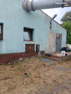 miejsce, gdzie odzyskano samochody osobowe, skradzione z terenu Rybnika