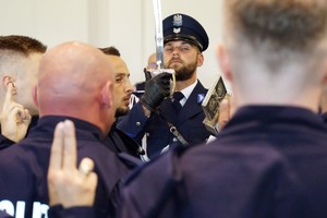 uczestnicy uroczystego ślubowania