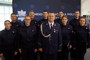 uczestnicy uroczystego ślubowania