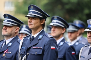 uczestnicy uroczystości z okazji Święta policji w KGP