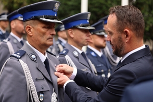 uczestnicy uroczystości z okazji Święta policji w KGP