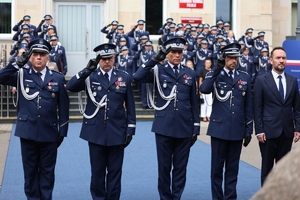 uczestnicy uroczystości z okazji Święta policji w KGP