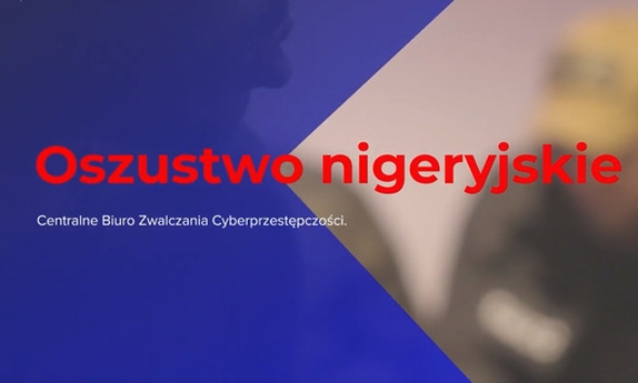grafika z napisem oszustwo nigeryjskie