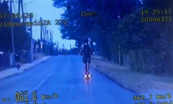 Stopklatka z nagrania wideorejestratora