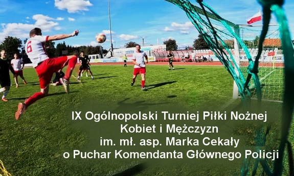plakat turnieju przedstawia zawodników rozgrywających mecz