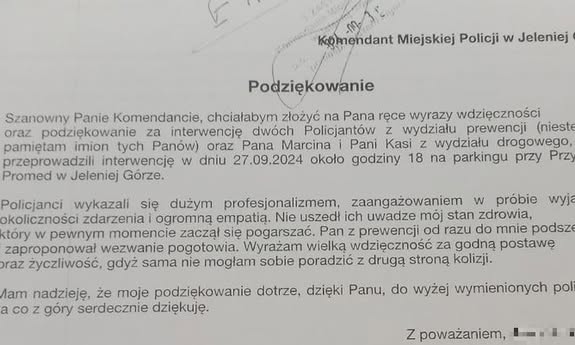 podziękowania