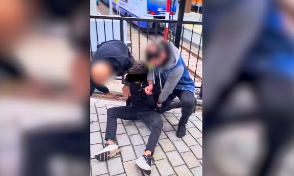 policjanci CBŚP zatrzymali na dworu mężczyznę