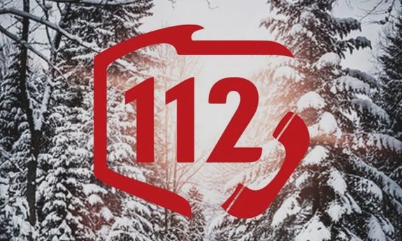 Zdjęcie z mapą polski i pośrodku mapy widać napis 112.