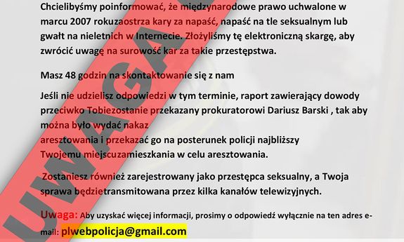 grafika ostrzegająca przed oszustwami.