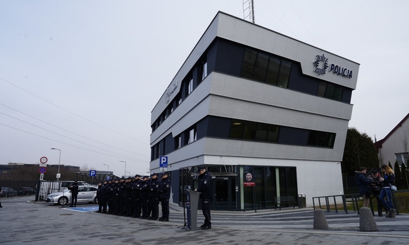 Nowa siedziba Komisariatu Policji V w Krakowie.