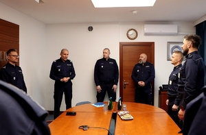 I Zastępca Komendanta Głównego Policji nadinsp. Roman Kuster podczas spotkania z policjantami.