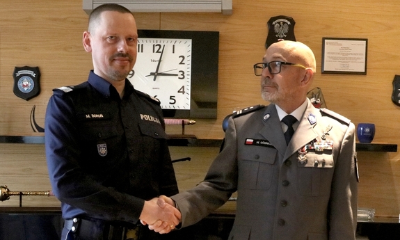 Mł. insp. w stanie spoczynku Marek Górnicki - Prezes Stowarzyszenia Weteranów Działań poza granicami RP spotkał się z Komendantem Głównym Policji nadinsp. Markiem Boroniem.