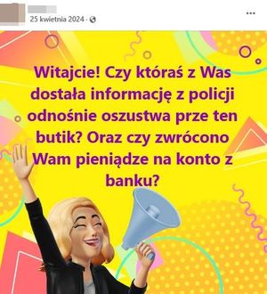 Zrzut z ekranu telefonu przedstawia stronę aplikacji społecznościowej.