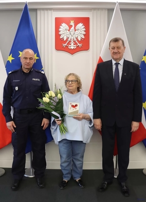 Uczestnicy posiedzenie Rady Fundacji z udziałem zastępcy komendanta głównego Policji.