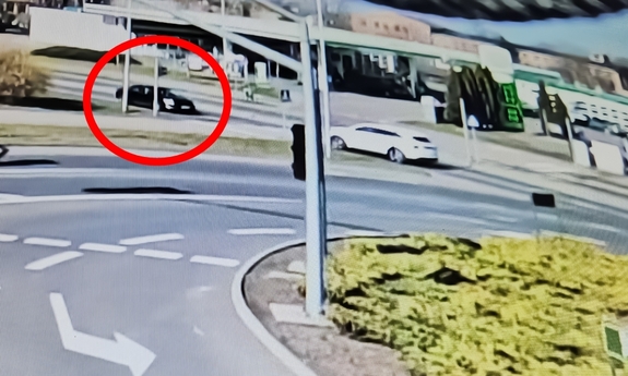 Ujęcie z kamery monitoringu.