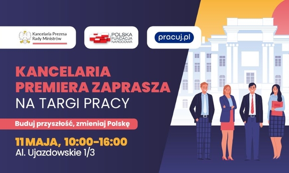 Baner informujący o targach. Treść zawarta w tekście artykułu.
