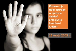 grafika stop handlu ludźmi.