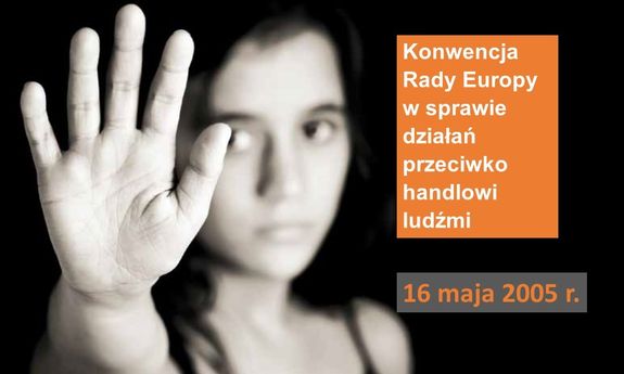 grafika stop handlu ludźmi.