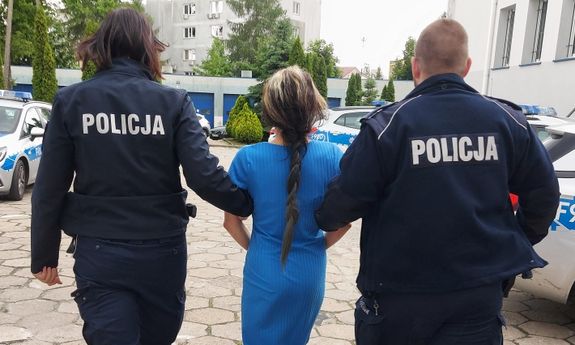 zatrzymani z policjantami.