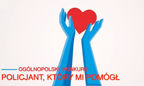 Logo konkursu &quot;policjant, który mi pomógł&quot;.