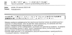 Zdjęcie podziękowania.