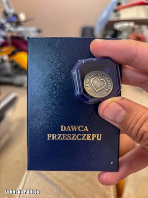 Legitymacja dawcy przeszczepu.