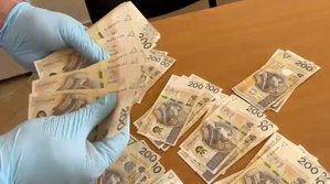 Zabezpieczone banknoty.