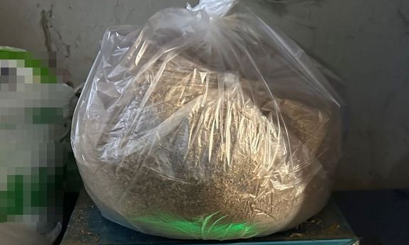 zabezpieczona krajanka w workach i kartonach.